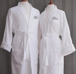 Albornoz de rizo unisex 100% algodón suave y transpirable para hoteles en casa resorts spa-personalizable-directo de fábrica - Product Image 4