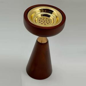 Brûleur d'encens d'intérieur en métal doré et porte-encens en bois pour les fêtes de mariage et les occasions spéciales prix d'usine - Product Image 2