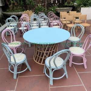 Meilleure vente Ensemble de salle à manger en rotin fait main au design moderne Chaise de patio extérieure pour bébé pour enfants Ensembles de meubles pour hôtels - Product Image 1