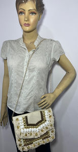 Bolso de hombro de moda para mujer, bolso cruzado hecho a mano, bolso de mensajero vintage bohemio - Product Image 2