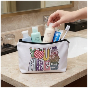 Trousse de toilette et de maquillage à fermeture éclair, motif 'You Are Words', pour l'appréciation des enseignants, idéale comme cadeau et pour l'école, 22x13.5cm - Product Image 4