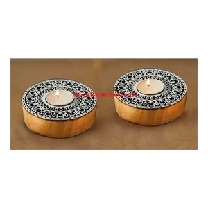 Juego de portavelas de madera de diseño limitado Premium increíble pulido Natural, curvado a mano, varias formas para regalos de cumpleaños, propósito - Product Image 4