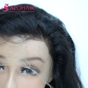 วิกผมหน้าผาก 13x6 คุณภาพสูงแบบขายส่ง ผมต่อสีดำลอนธรรมชาติ ผมแท้แบบเรมี่ - Product Image 2
