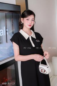 Vestido de maternidad de verano anticontracción de alta calidad, tela de manga corta suave y cómoda absorbente de sudor, Vietnam V1123 ODM - Product Image 3