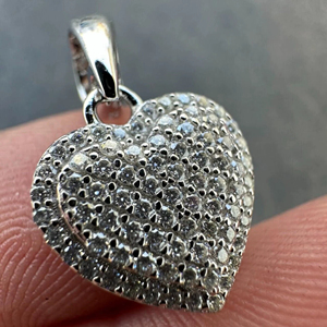 VVS เพชรโมอิสซาไนต์สไตล์โมเดิร์น925ชุบทองจี้หัวใจฮิปฮอปน้ำแข็งทำจากเงินแท้เครื่องประดับสุดหรูในราคาที่ดีที่สุด - Product Image 1