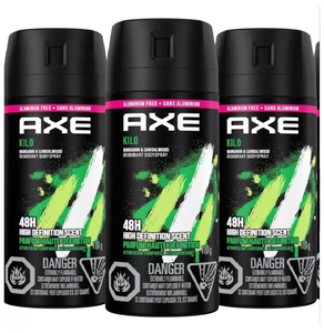 AXEE Body Spray <b>Deodorant</b> Antiperspirant with Chemical Ingredients Lasting Protection (12X 150ml/5.07oz <b>for</b> <b>Men</b>) - Product Image 5