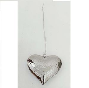 Adorno Navideño Moderno de Acero Inoxidable Pulido a Espejo, Adorno Colgante con Forma de Corazón, Tamaño Personalizado - Product Image 3