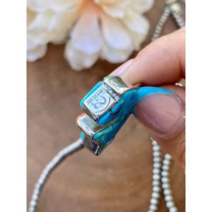 จี้หมีเงินแท้แบบกลับด้านได้ ชาร์ลี โบวี่ ดีไซน์ลายหินกรวดหลายสี - Product Image 6
