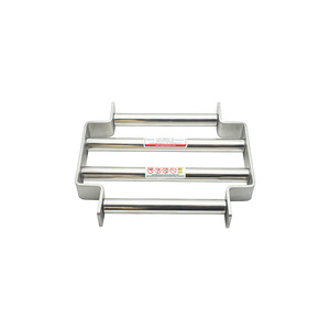 Separador Magnético de Rejilla de 9000 Gauss Ø25x4 Bar – Rejilla Magnética de Neodimio de Tipo Abierto AISI 304 para Procesamiento de Gránulos de Plástico - Product Image 1