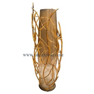 Juego de 6 jarrones y macetas de latón macizo de color negro, mesa admirable, jarrones de flores decorativos de lujo con estilo de diferentes tamaños - Product Image 5