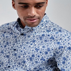 เสื้อเชิ้ตแขนยาวสำหรับผู้ชาย, เสื้อเชิ้ตลำลองผ้าฝ้ายไซส์ใหญ่พิเศษระบายอากาศได้ดี - Product Image 3