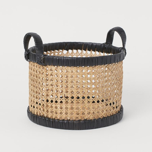 New Arrived <b>Small</b> Rattan <b>Basket</b> Hand Woven Rattan Photo Box Storage <b>Basket</b> Personalized Tissue Box Cover Wholesale From Vietnam - Product Image 1