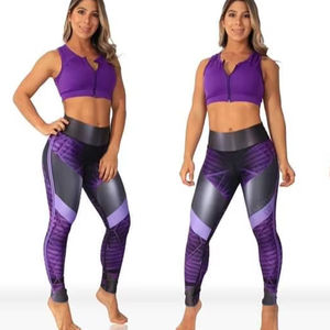 Mallas de alta calidad hechas a medida para gimnasios de mujeres para usar mallas de Yoga de compresión de ejercicio para mujeres - Product Image 1