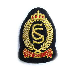 Meilleure vente personnalisé Lion Logo broderie Badges conception 3D perles de haute qualité fil de nickel matériel prix raisonnable - Product Image 2