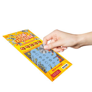 Cartes haute définition Services d'impression multicolore Cartes <span class=keywords><strong>de</strong></span> loterie sur le thème <span class=keywords><strong>personnalisé</strong></span> Récompenses en espèces Grattez les billets <span class=keywords><strong>de</strong></span> loterie instantanée - Product Image 4