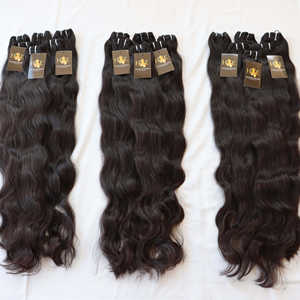 Extensiones de cabello humano brasileño 100% alineadas con cutícula del templo indio, proveedores de ondas profundas sueltas, paquetes de cabello sin procesar al por mayor - Product Image 2