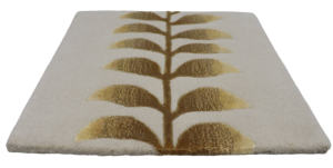 Alfombra de área de pelo medio hecha a medida, moderna, con patchwork floral, de lana y tencel, tuftada a mano, con reverso antideslizante, apta para mascotas, de pelo cortado. - Product Image 2