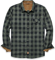 Chemise en flanelle de coton rayée pour homme, style tendance, anti-froissement, respirante, douce, manches longues, vêtements d'extérieur, livraison