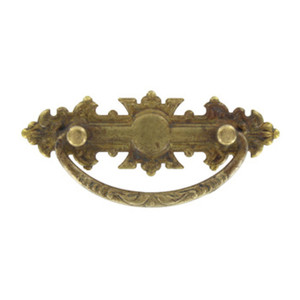 MANIGLIA ANTICATA ART.06305 MM.114X50 OTTONE ANTICO - Product Image 1