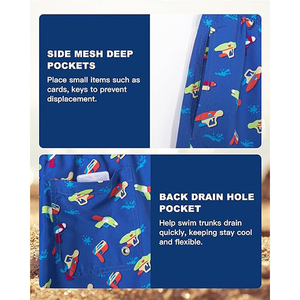 Fabricant OEM Vente en gros de maillot de bain baggy Short de plage d'été avec logo personnalisé Short hawaïen respirant pour hommes Expédition DDP - Product Image 6