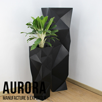 Ventes chaudes, pots de fleurs en fibre de verre modernes, durables et décoratifs pour la maison et le jardin