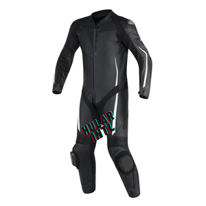 Combinaison de course anti-chute pour hommes personnalisée vêtements de moto une pièce en cuir résistants à l'usure pour l'été - Product Image 1