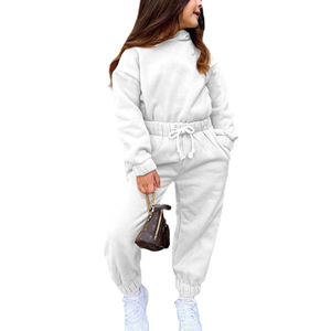 Ensembles de vêtements d'hiver personnalisés pour enfants, sweat-shirt avec pantalon de survêtement, survêtements 2 pièces pour filles, nouveauté 2024 - Product Image 2