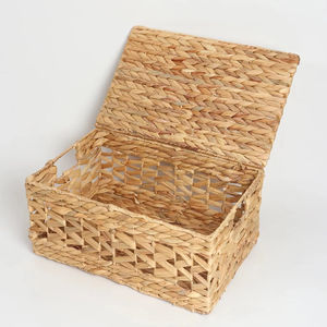 Caja de Jacinto de Agua de Tejido Abierto, Caja de Almacenamiento Hecha a Mano, Ecológica, Natural, Decoración para el Hogar, Venta al por Mayor desde Vietnam - Product Image 1