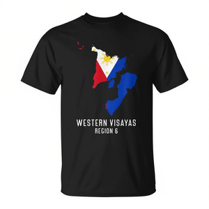Proud Pinoys T-Shirt Featuring Western Visayas <b>Map</b> for Promotional Use - Product Image 2