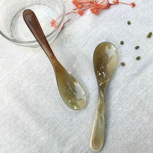 Cuchara de Cuerno de Búfalo Natural, Hecha a Mano y Pulida, Perfecta para Servir Especias, Condimentos o como Decoración de Mesa, Alta Calidad - Product Image 1