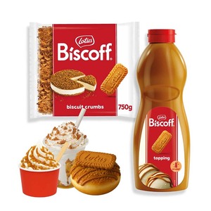 Salsa para untar Biscoff de buena calidad, 1kg, sabor a galleta caramelizada, para decoración de pasteles, donas, gofres y helados - Product Image 1