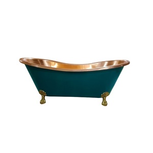 Nueva llegada que busca lugares de lujo Acabado chapado antiguo Bañera para baño Muebles de hotel Uso Bañeras de metal - Product Image 4
