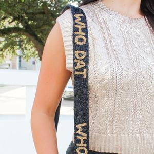 Correa de monedero con cuentas negras y doradas, diseño de estrella, piezas y accesorios especiales para bolsos hechos a mano, correa cruzada para monedero - Product Image 5