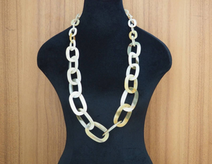 สร้อยคอเขาสัตว์ธรรมชาติเครื่องประดับเขาควายสำหรับผู้หญิงแฟชั่นขายดีสร้อยคอเขาควายด้วยแฟชั่นเรืองแสง - Product Image 4