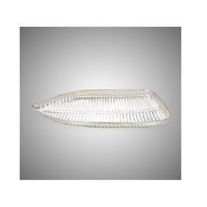 Bandeja de servicio de metal con forma de hoja personalizada de calidad superior Plato de fruta seca a bajo precio para hotel y restaurante - Product Image 5