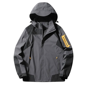 Veste coupe-vent d'hiver en toile à capuche imperméable et à séchage rapide, respirante et protectrice du soleil, personnalisée pour hommes style de rue - Product Image 6