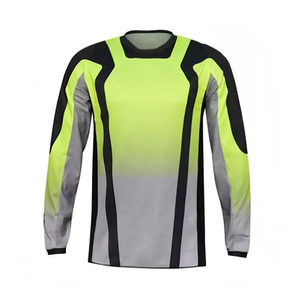 Camiseta de Motocross Rosa y Blanca, Chaqueta de Carreras de Motocicleta, Camisa de Manga Larga, Poliéster/Algodón, Unisex, Personalizable, para Motociclismo - Product Image 6