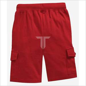 2024 Fabricantes profesionales High Street Style Boys Pantalones cortos de carga de punto sólido Transpirable Multi-Bolsillo Straight Stringer - Product Image 2