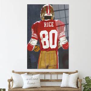 Elegant Jerry Rice 49ers Graphic Canvas <b>Art</b>, <b>Printed</b> Decor,TEMPERED GLASS <b>ART</b> - Product Image 1