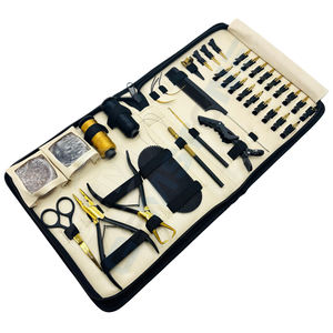 Kit d'outils professionnels pour extensions de cheveux à micro-anneaux – Pince à fermer et ouvrir les anneaux, crochet à boucle, pinces de sectionnement, perles, fil - Product Image 1