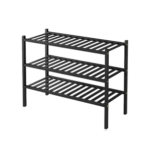 3 Tier Bamboo Shoe Rack Storage Organizer for Entryway Small Space Stackable Made in Vietnam Import Tax 0% for US & EU Market - Product Image 1