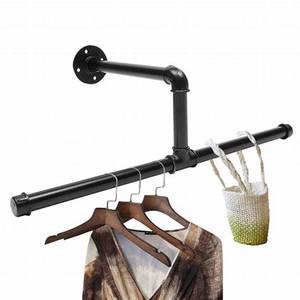 Innovative Multi-Purpose Black Metal <b>Wall</b>-<b>Mounted</b> <b>Coat</b> <b>Rack</b> with Towel Hook Convenient Hanging Clothes Hanger - Product Image 3