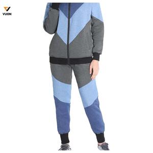 Custom Women's Autumn/Winter Two-Piece Sweatsuit Set Zip-Up <b>Polyester</b> <b>Hoodie</b> with Joggers-Matching <b>Hoodie</b> and Joggers Outfit - Product Image 2