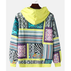 Sweat à capuche personnalisé imprimé par sublimation 100% polyester imperméable coupe ample vêtements de sport d'hiver service OEM - Product Image 2