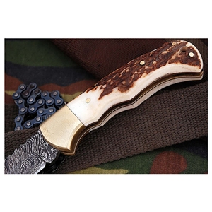 Couteau de poche pliant en acier damas à bas prix pour les couteaux pliants de poche de camping en plein air à vendre - Product Image 2