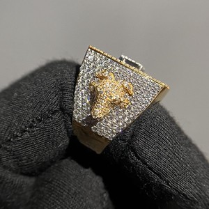 18k Solid Gold Rose Gold Princess Cut VVS Moissanite Diamond <b>Ring</b> High Quality Fine Jewelry Wedding Party <b>Ring</b> Women's - Product Image 4