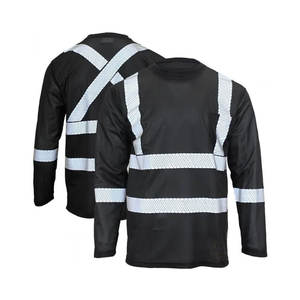 Chaleco de construcción reflectante para todo tipo de clima al por mayor, polos de alta visibilidad de seguridad con mangas largas, ropa de trabajo con logotipo personalizado - Product Image 6