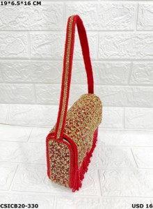 Stylish Clutch Bag with Detachable Pearl Strap for Timeless Sophistication & Versatile Glamour - Product Image 2