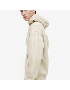 Fabricant de sweat à capuche 100% coton personnalisé pour hommes avec style de rue à la mode de haute qualité pour l'hiver décontracté poche fermeture éclair - Product Image 3