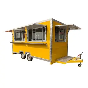 Custom Food Truck Ice Cream Trailer Snack Food Shop Cart Mobile Food Truck with Full Kitchen for Sale